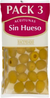 Aceitunas verdes sin hueso Hacendado