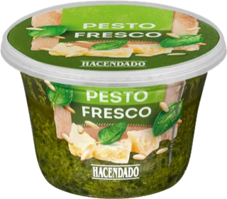 Salsa fresca Pesto con albahaca Hacendado