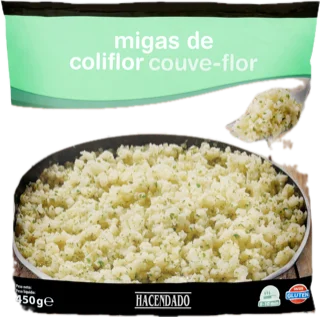 Migas de coliflor Hacendado ultracongeladas