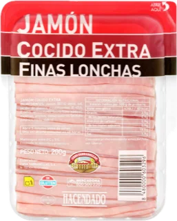 Jamón cocido extra Hacendado finas lonchas